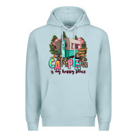 Blue Mist camping is my happy place Premium Hoodie - RanaPortraitStore