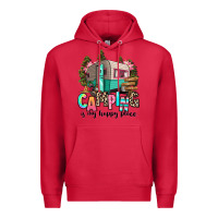 Cardinal camping is my happy place Premium Hoodie - RanaPortraitStore