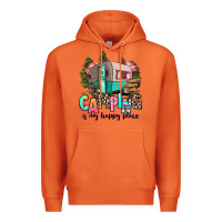 Carrot camping is my happy place Premium Hoodie - RanaPortraitStore
