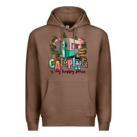 Chestnut camping is my happy place Premium Hoodie - RanaPortraitStore