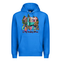 True Royal camping is my happy place Premium Hoodie - RanaPortraitStore