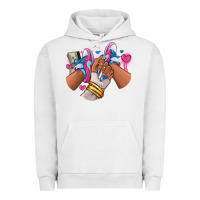 Pigment Lunar Rock Pink and blue sneaker girl Urban Hoodie - RanaPortraitStore