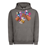 Pigment Tornado Pink and blue sneaker girl Urban Hoodie - RanaPortraitStore