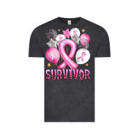 Vintage Black Balloons cancer ribbon survivor Vintage Tee - Artiststas