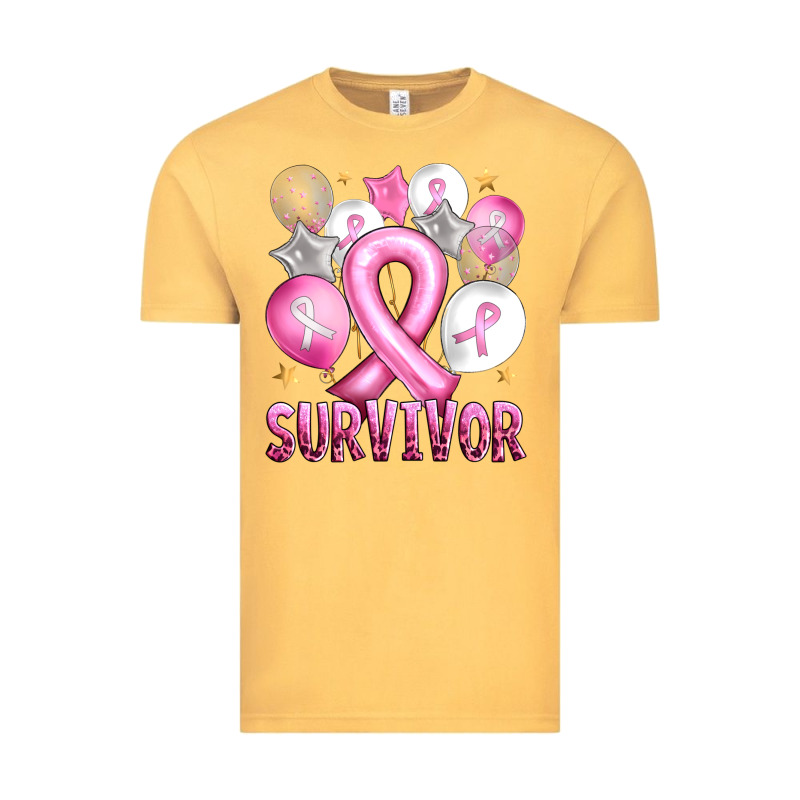 Balloons Cancer Ribbon Survivor Vintage Tee by Artiststas | Teevron