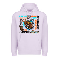 Lilac western cowboy wild west Premium Hoodie - texasbilliewilder
