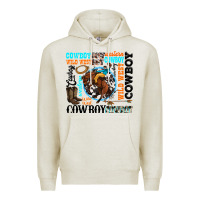 Oatmeal Heather western cowboy wild west Premium Hoodie - texasbilliewilder