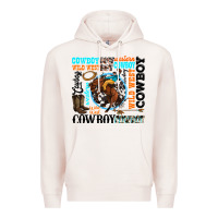 Pale Pink western cowboy wild west Premium Hoodie - texasbilliewilder