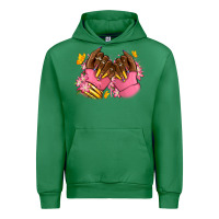 Emerald Pink afro nails Urban Hoodie - RanaPortraitStore