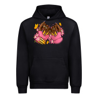 Foreset Green Pink afro nails Urban Hoodie - RanaPortraitStore