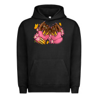 Pigment Black Pink afro nails Urban Hoodie - RanaPortraitStore