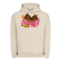 Pigment French Oak Pink afro nails Urban Hoodie - RanaPortraitStore