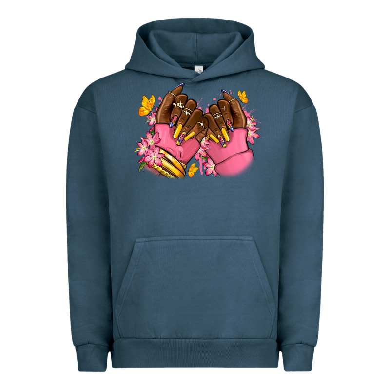 Pink Afro Nails Urban Hoodie by RanaPortraitStore | Teevron