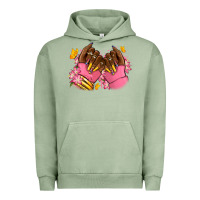 Pigment Oil Green Pink afro nails Urban Hoodie - RanaPortraitStore