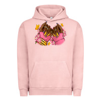 Pigment Salmon Pink afro nails Urban Hoodie - RanaPortraitStore