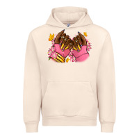Sandshell Pink afro nails Urban Hoodie - RanaPortraitStore