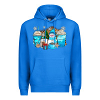 True Royal winter snowman coffee cups Premium Hoodie - Zillion Design Studio