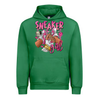 Emerald Pink and white sneaker girl Urban Hoodie - RanaPortraitStore