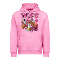 Fuchsia Pink Pink and white sneaker girl Urban Hoodie - RanaPortraitStore