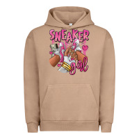 Pigment Burro Pink and white sneaker girl Urban Hoodie - RanaPortraitStore