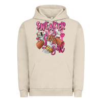 Pigment French Oak Pink and white sneaker girl Urban Hoodie - RanaPortraitStore