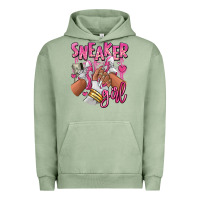 Pigment Oil Green Pink and white sneaker girl Urban Hoodie - RanaPortraitStore