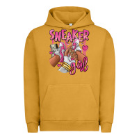 Pigment Peanut Butter Pink and white sneaker girl Urban Hoodie - RanaPortraitStore