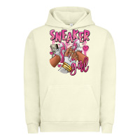 Pigment Pistachio Pink and white sneaker girl Urban Hoodie - RanaPortraitStore