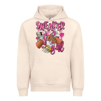Sandshell Pink and white sneaker girl Urban Hoodie - RanaPortraitStore