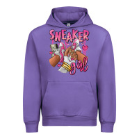 Tulip Pink and white sneaker girl Urban Hoodie - RanaPortraitStore