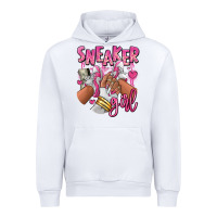 White Pink and white sneaker girl Urban Hoodie - RanaPortraitStore