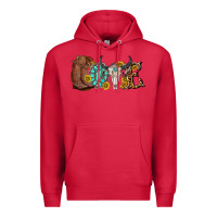 Cardinal western love bull skull with gemstone and sunflowe Premium Hoodie - texasbilliewilder