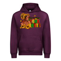 Mauve Wine Remember your roots Afro American Urban Hoodie - RanaPortraitStore