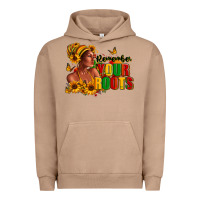 Pigment Burro Remember your roots Afro American Urban Hoodie - RanaPortraitStore