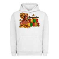 Pigment Lunar Rock Remember your roots Afro American Urban Hoodie - RanaPortraitStore