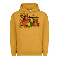 Pigment Peanut Butter Remember your roots Afro American Urban Hoodie - RanaPortraitStore