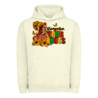 Pigment Pistachio Remember your roots Afro American Urban Hoodie - RanaPortraitStore