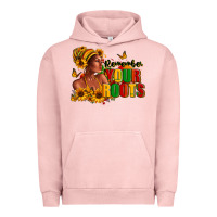 Pigment Salmon Remember your roots Afro American Urban Hoodie - RanaPortraitStore
