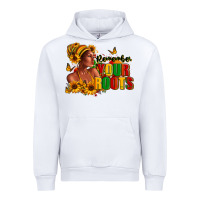 White Remember your roots Afro American Urban Hoodie - RanaPortraitStore