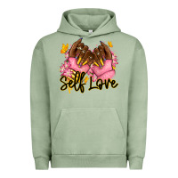Pigment Oil Green Self love pink afro nails Urban Hoodie - RanaPortraitStore