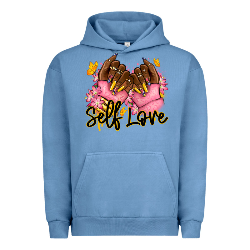 Self Love Pink Afro Nails Urban Hoodie by RanaPortraitStore | Teevron