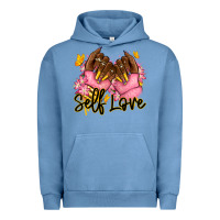Pigment Pebble Blue Self love pink afro nails Urban Hoodie - RanaPortraitStore