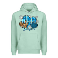 Seafoam snow hearts winter season Premium Hoodie - Zillion Design Studio