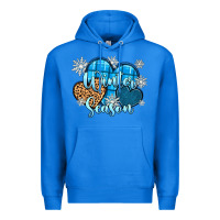 True Royal snow hearts winter season Premium Hoodie - Zillion Design Studio