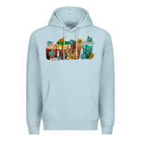Blue Mist western rodeo coffee cup Premium Hoodie - texasbilliewilder