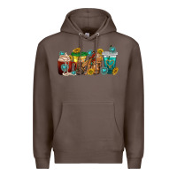 Coffee western rodeo coffee cup Premium Hoodie - texasbilliewilder