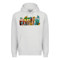 Dove Grey western rodeo coffee cup Premium Hoodie - texasbilliewilder