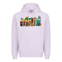 Lilac western rodeo coffee cup Premium Hoodie - texasbilliewilder