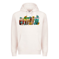Pale Pink western rodeo coffee cup Premium Hoodie - texasbilliewilder