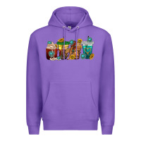 Purple western rodeo coffee cup Premium Hoodie - texasbilliewilder